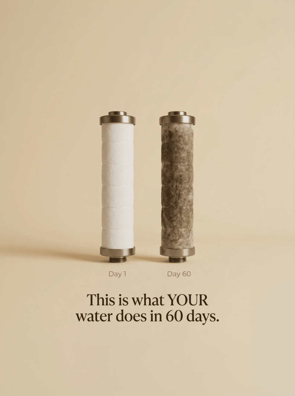 Filter before and after comparison